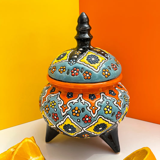 Schale mit Deckel mittel